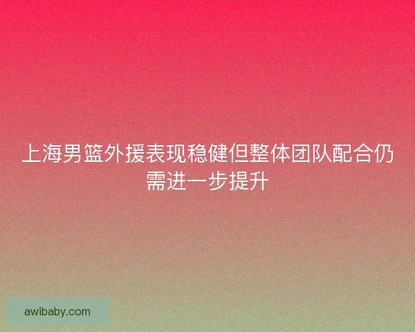 上海男篮外援表现稳健但整体团队配合仍需进一步提升